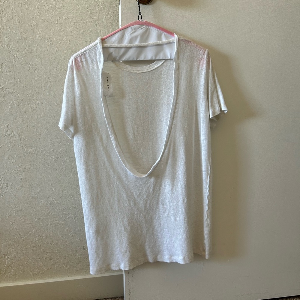 Iro Linen “Lena” Open Back Tee